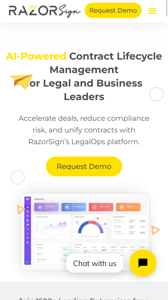 Razorsign Website Mobile Screenshot New