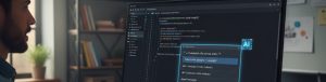 Developer Coding Using AI Assistant